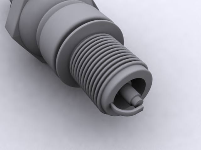 Spark Plug 3D model_1