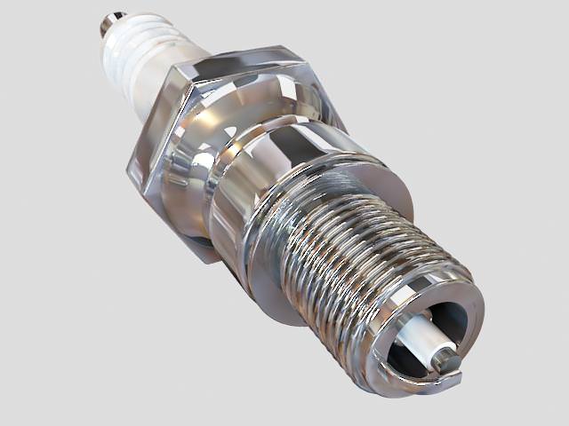 Spark Plug 3D model_3
