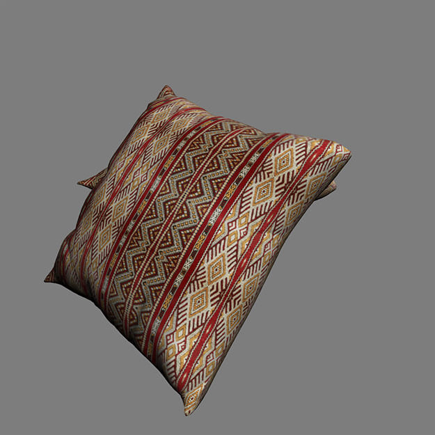 Moroccan Cushion 3D model_3