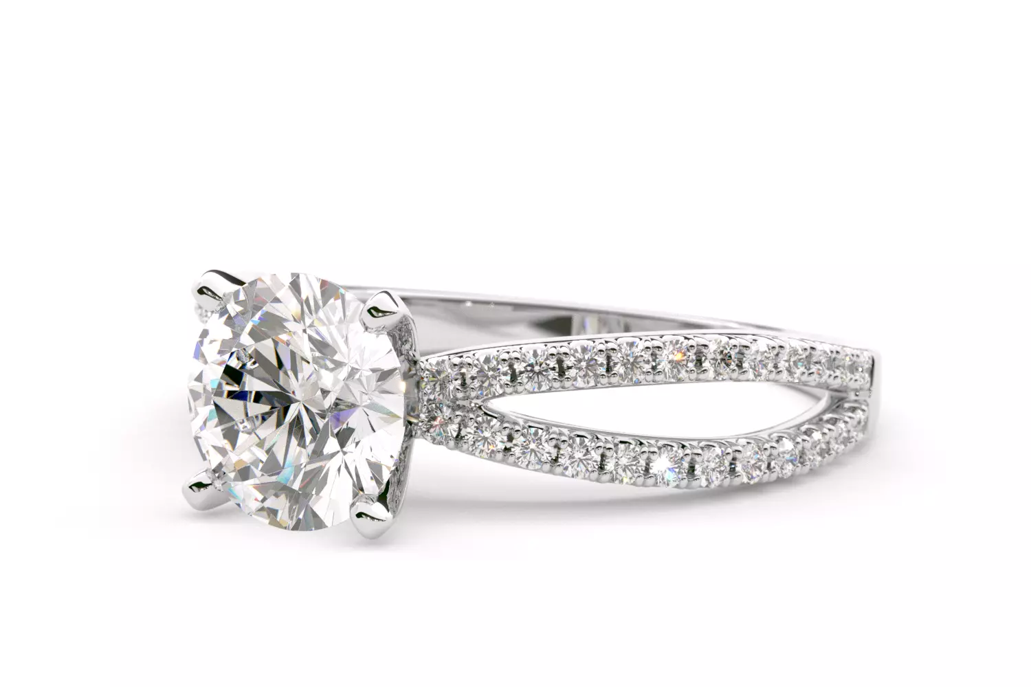 Henri Daussi Engagement Ring 3D print model