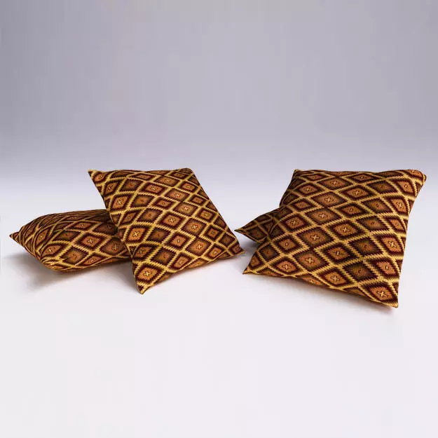 Moroccan Cushion 3D model_0