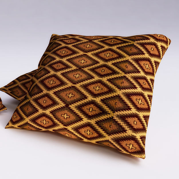 Moroccan Cushion 3D model_2