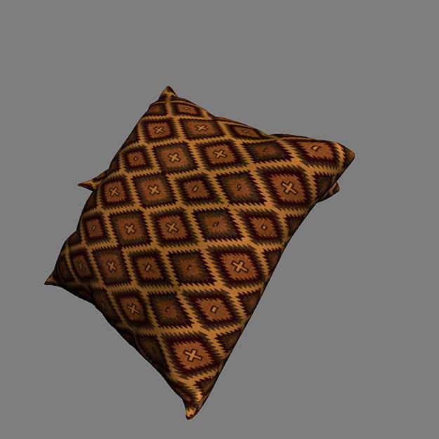 Moroccan Cushion 3D model_3