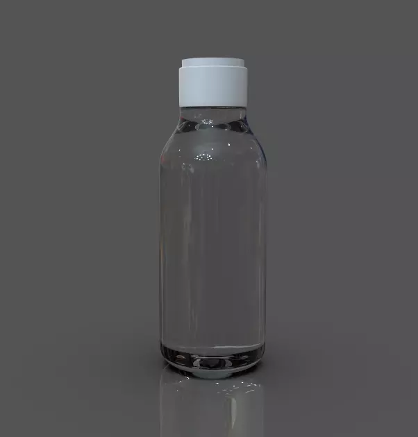 bottle clear Free 3D model