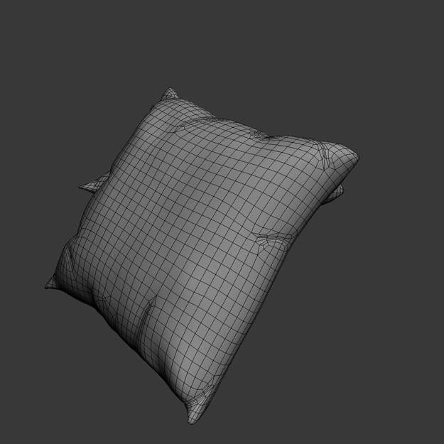 Moroccan Cushion 3D model_10