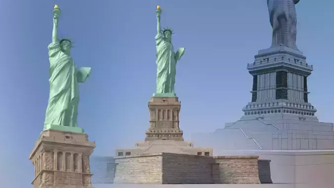 Statue of liberty 3D model