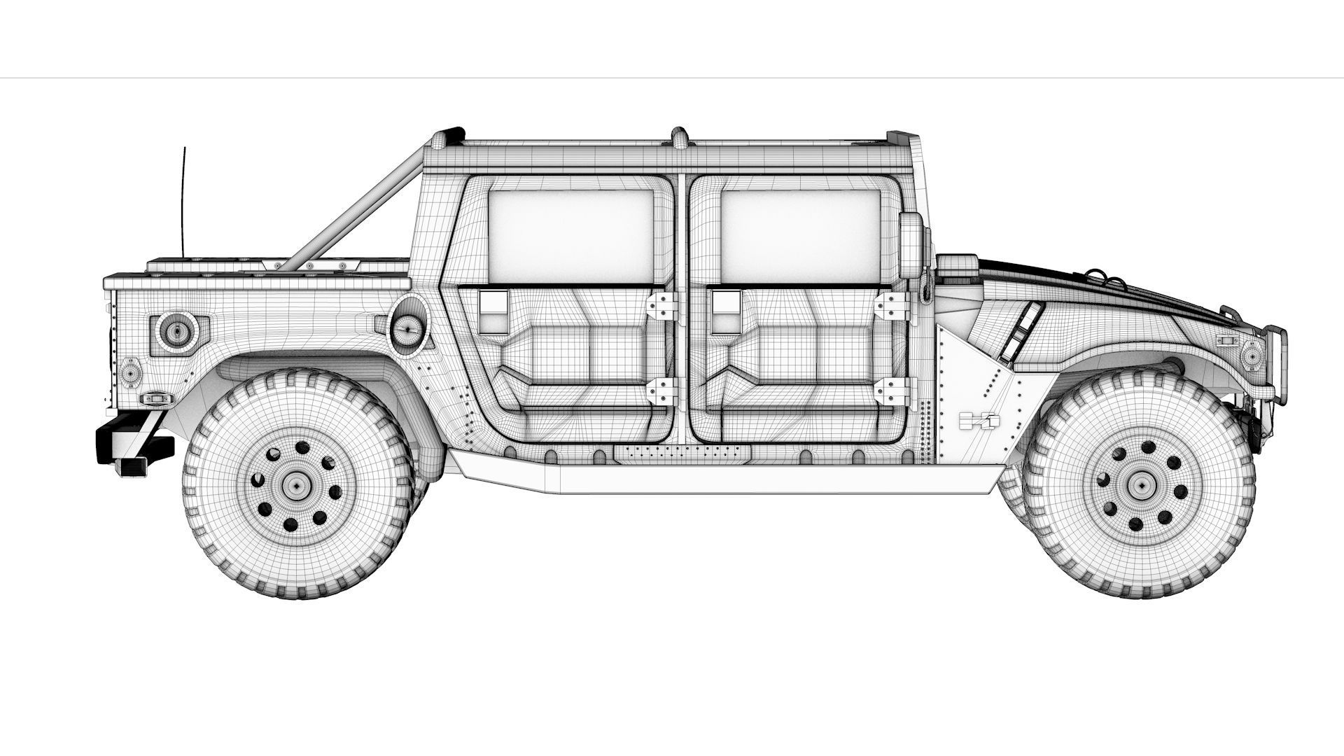 Hummer H1 3D model_41
