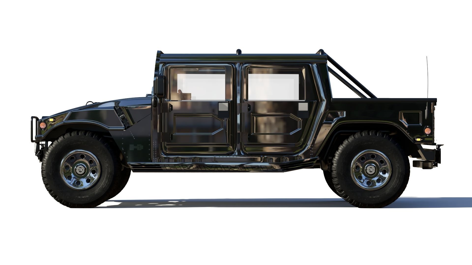 Hummer H1 3D model_16