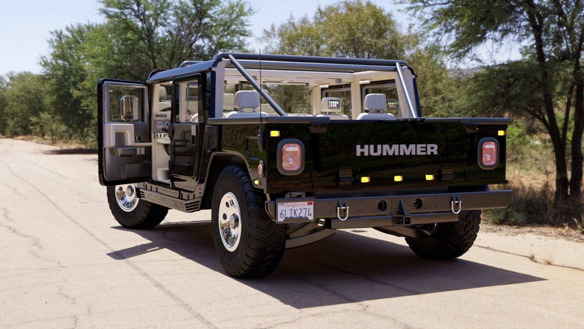 Hummer H1 3D model_14