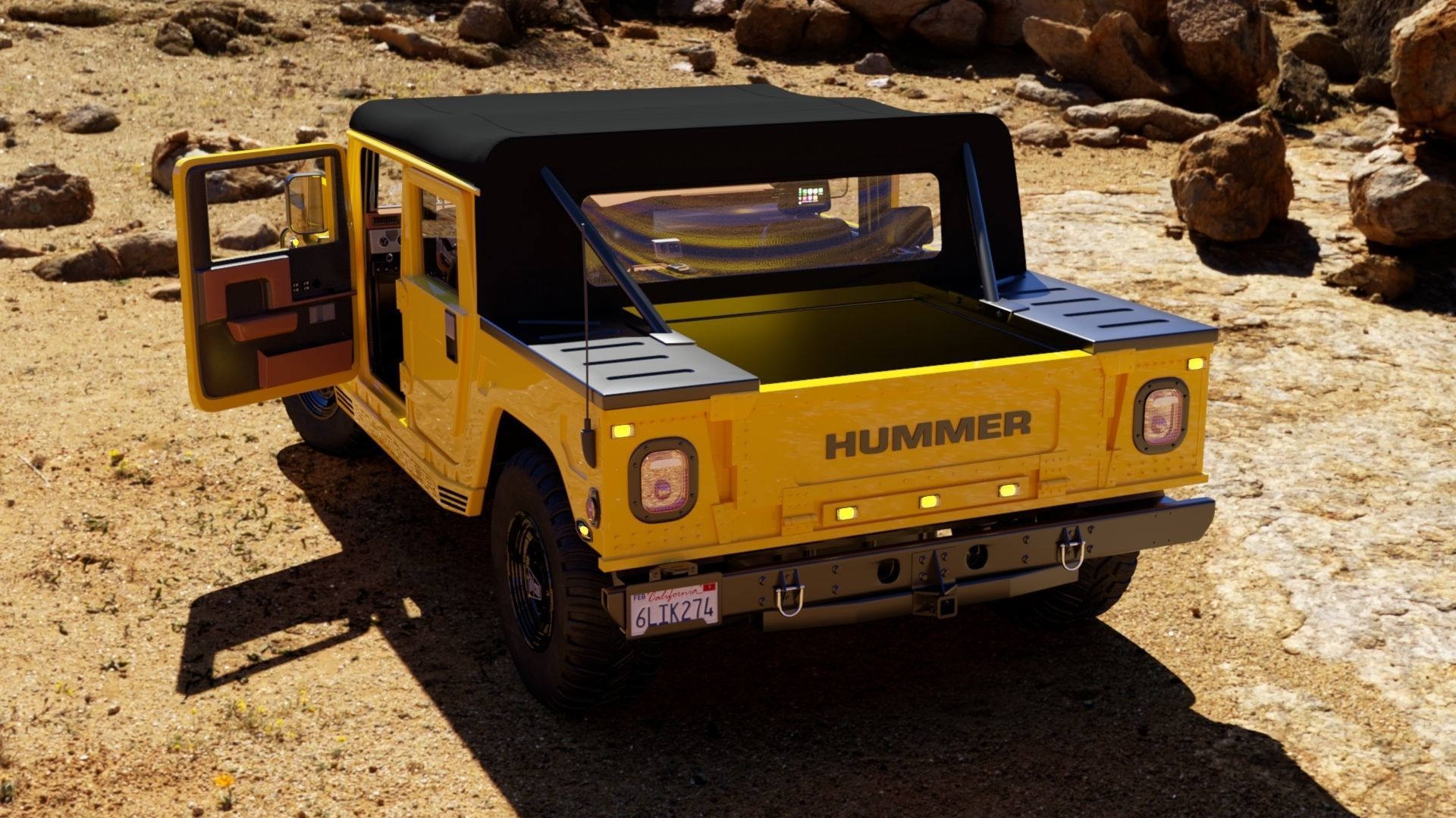 Hummer H1 3D model_2