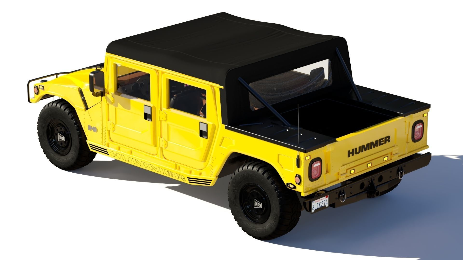 Hummer H1 3D model_8