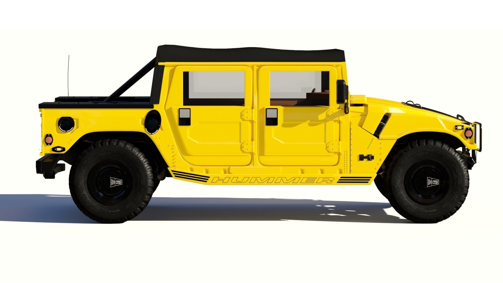 Hummer H1 3D model_6