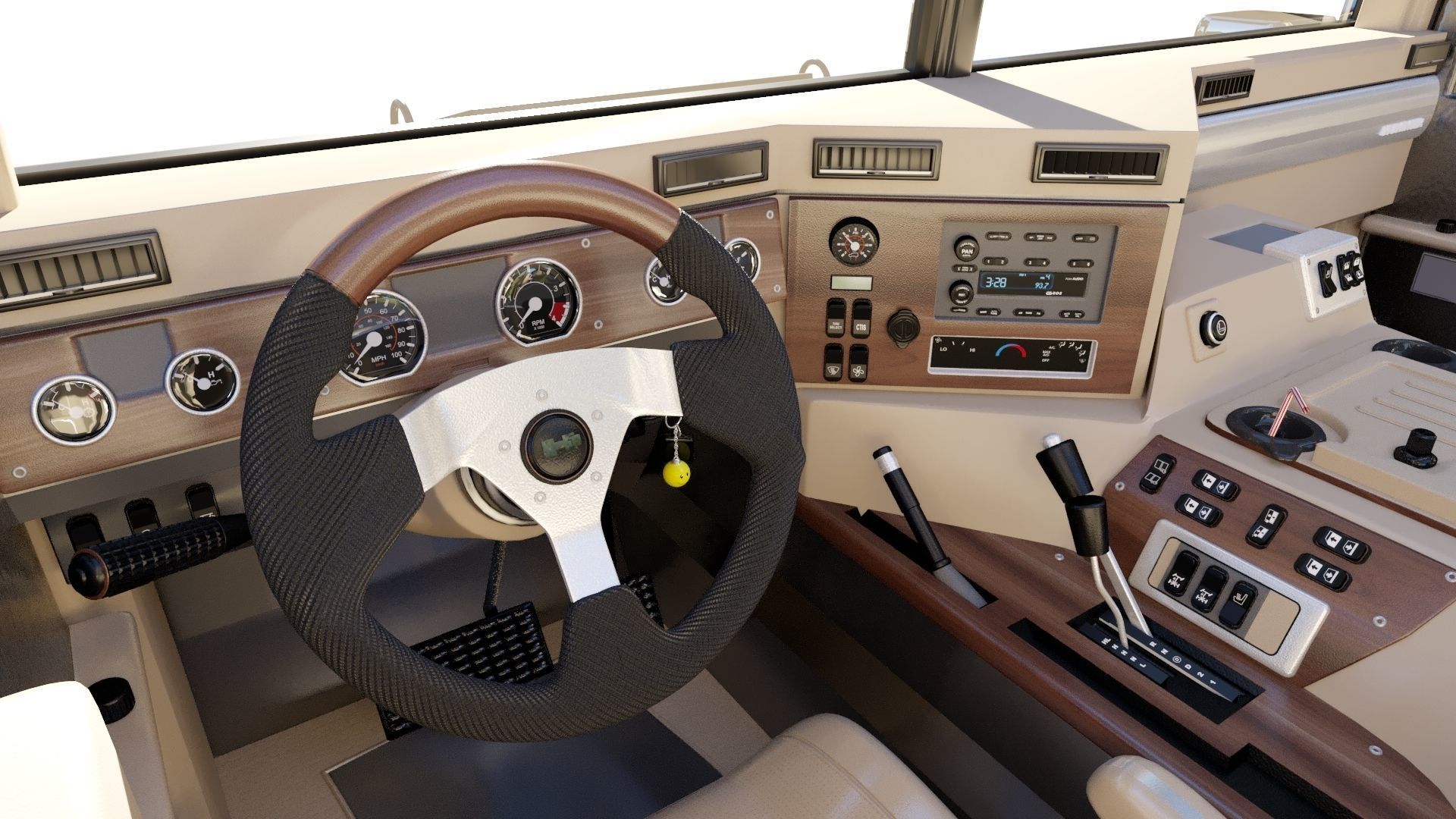 Hummer H1 3D model_23