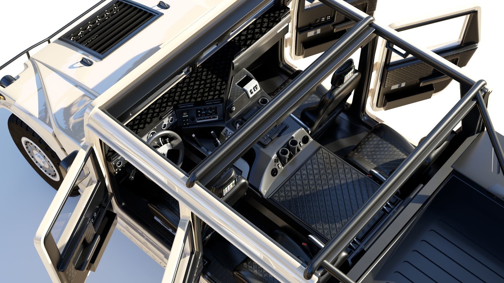 Hummer H1 3D model_33