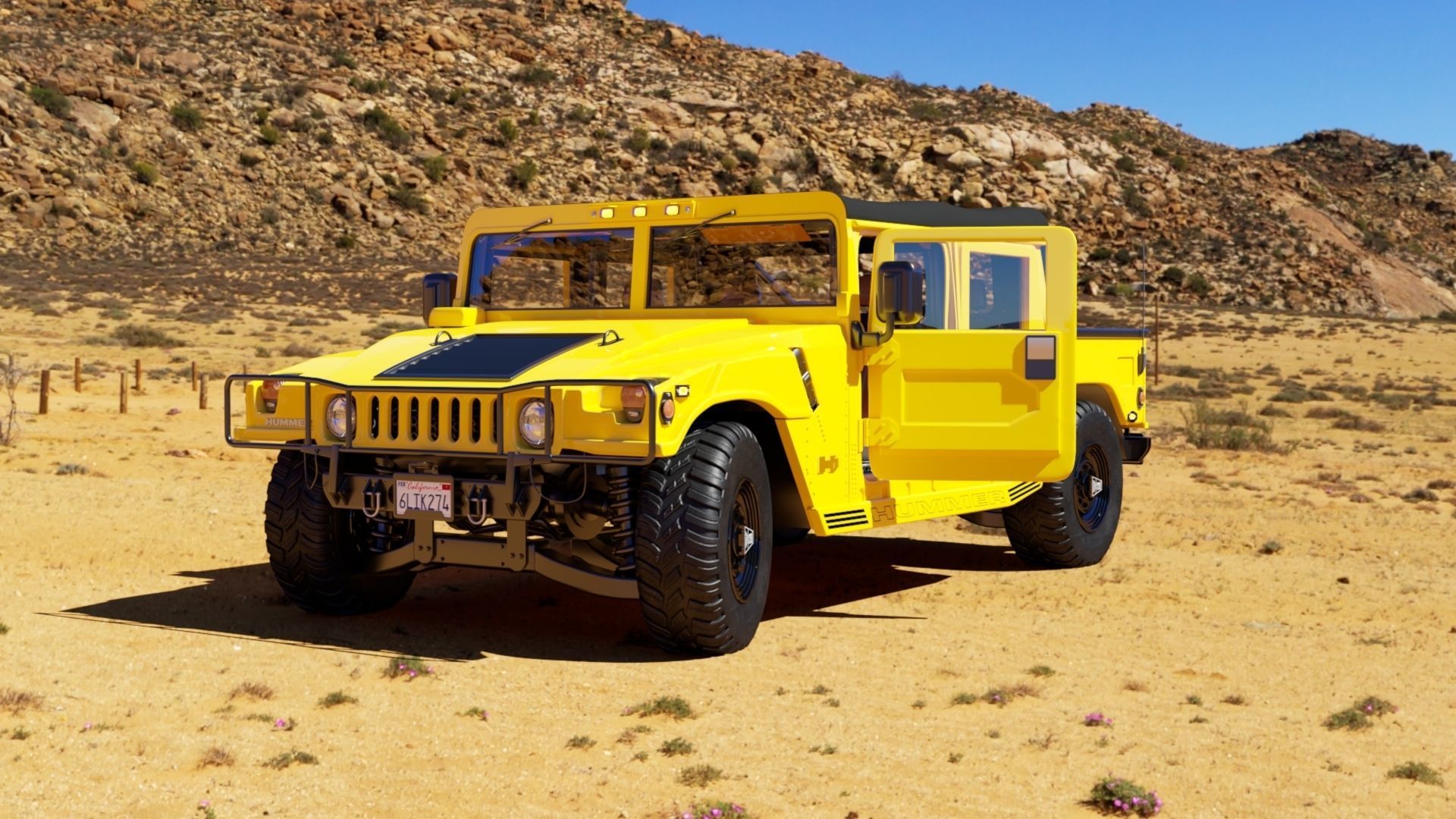 Hummer H1 3D model_1