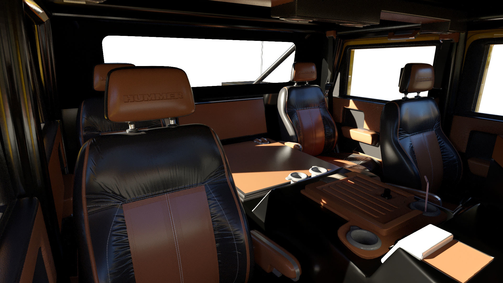 Hummer H1 3D model_12