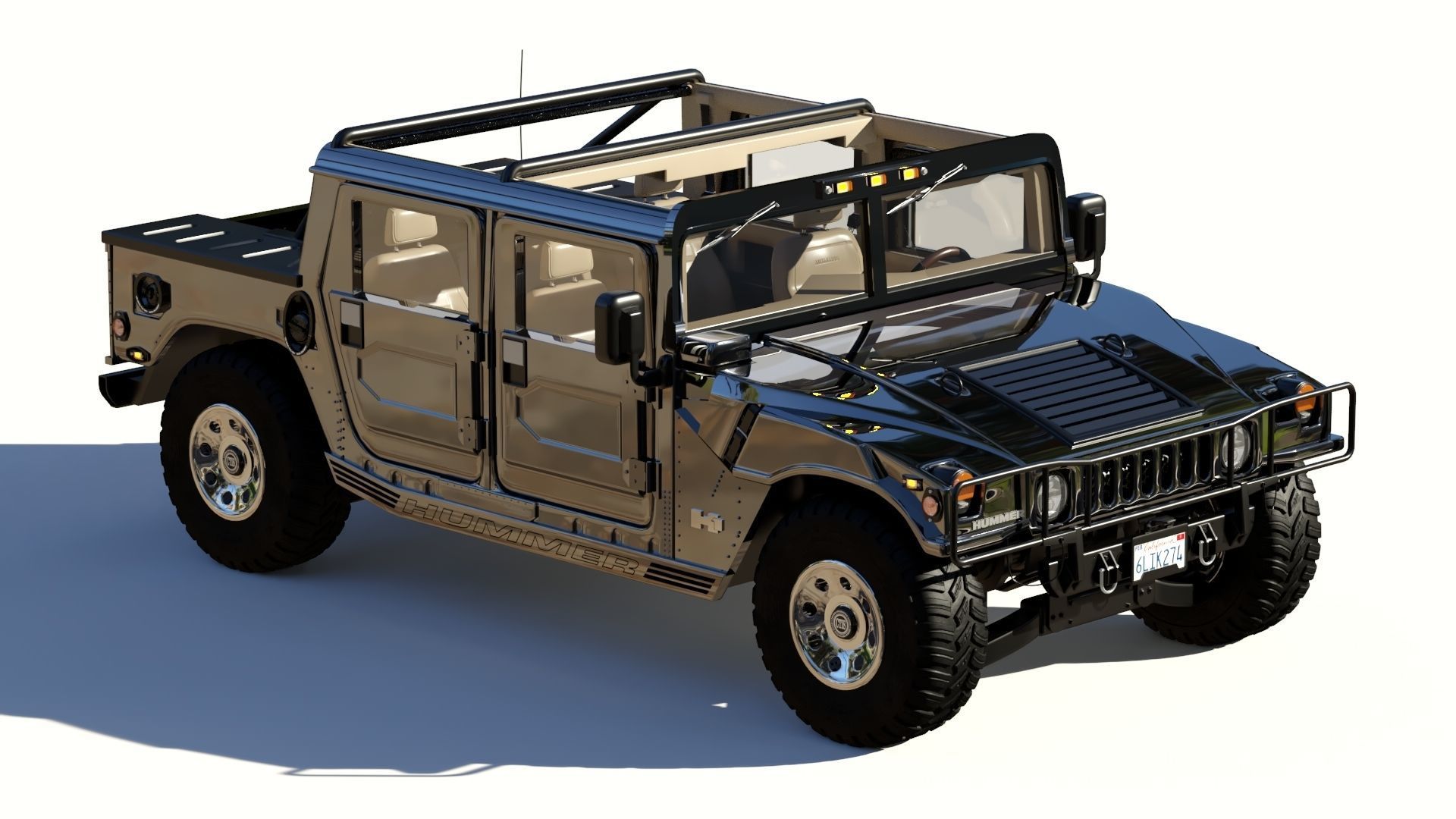 Hummer H1 3D model_19