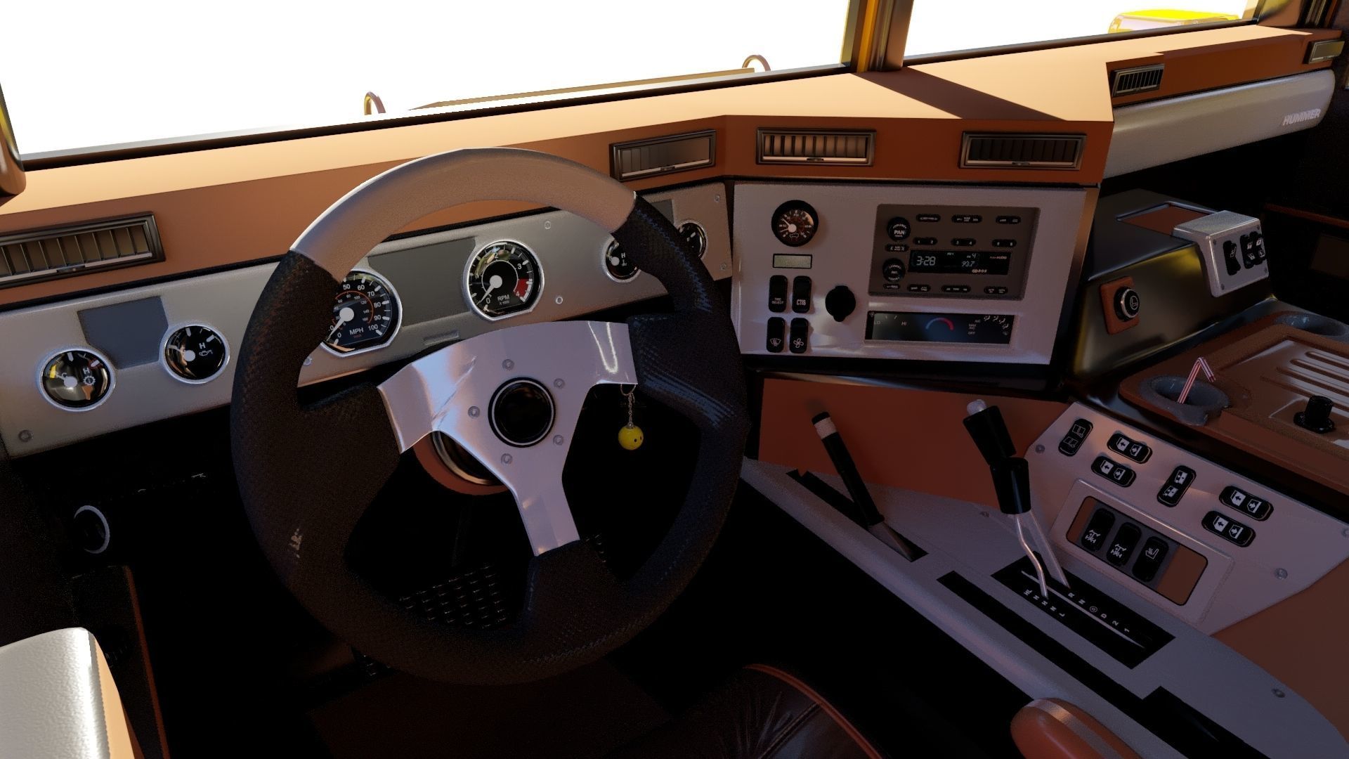 Hummer H1 3D model_11