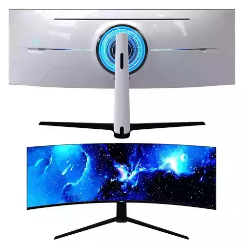 samsung odyssey G9 curved gaming display monitor wide screen 3D model