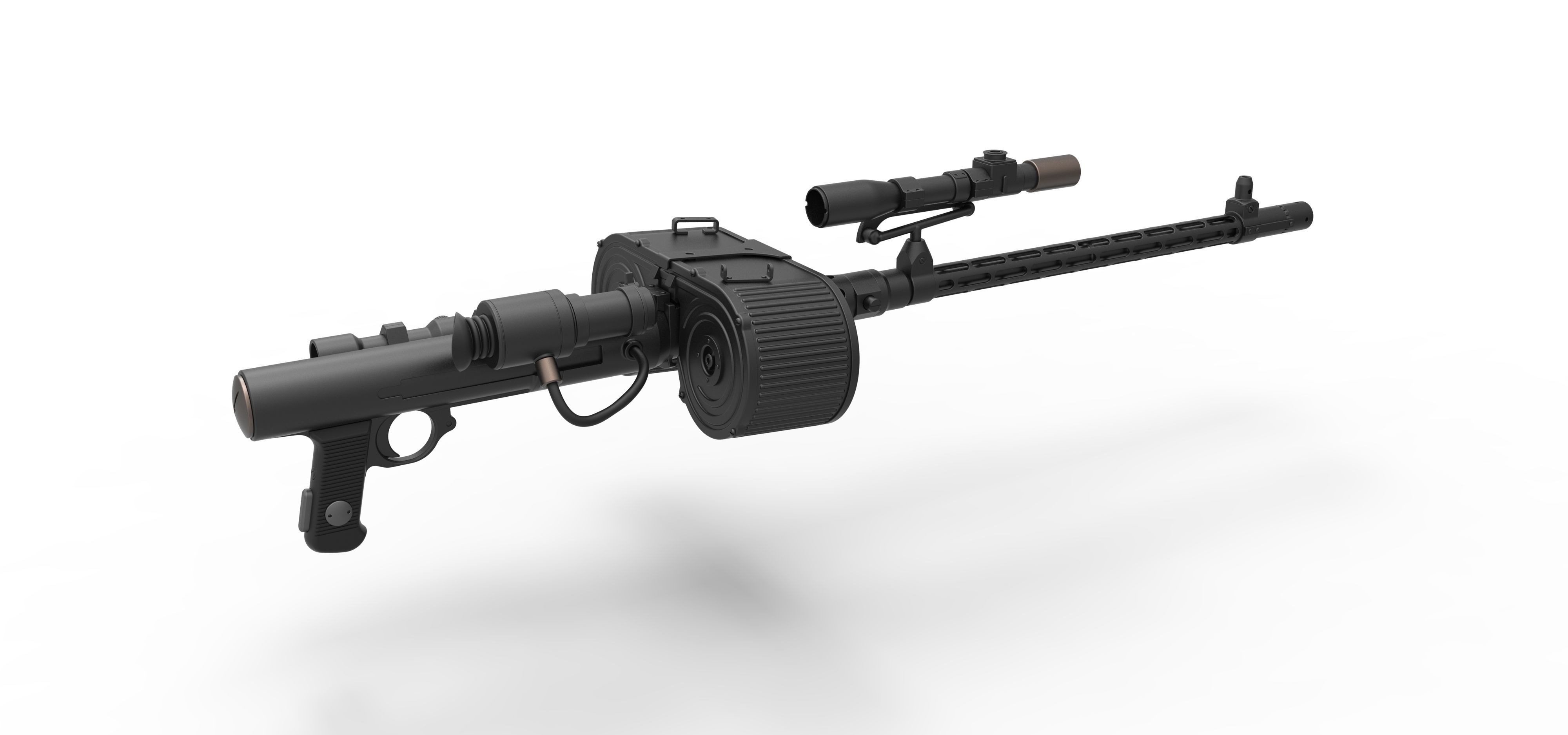 Stormtrooper Blaster RT-97C from the movie Star Wars 3D model_14