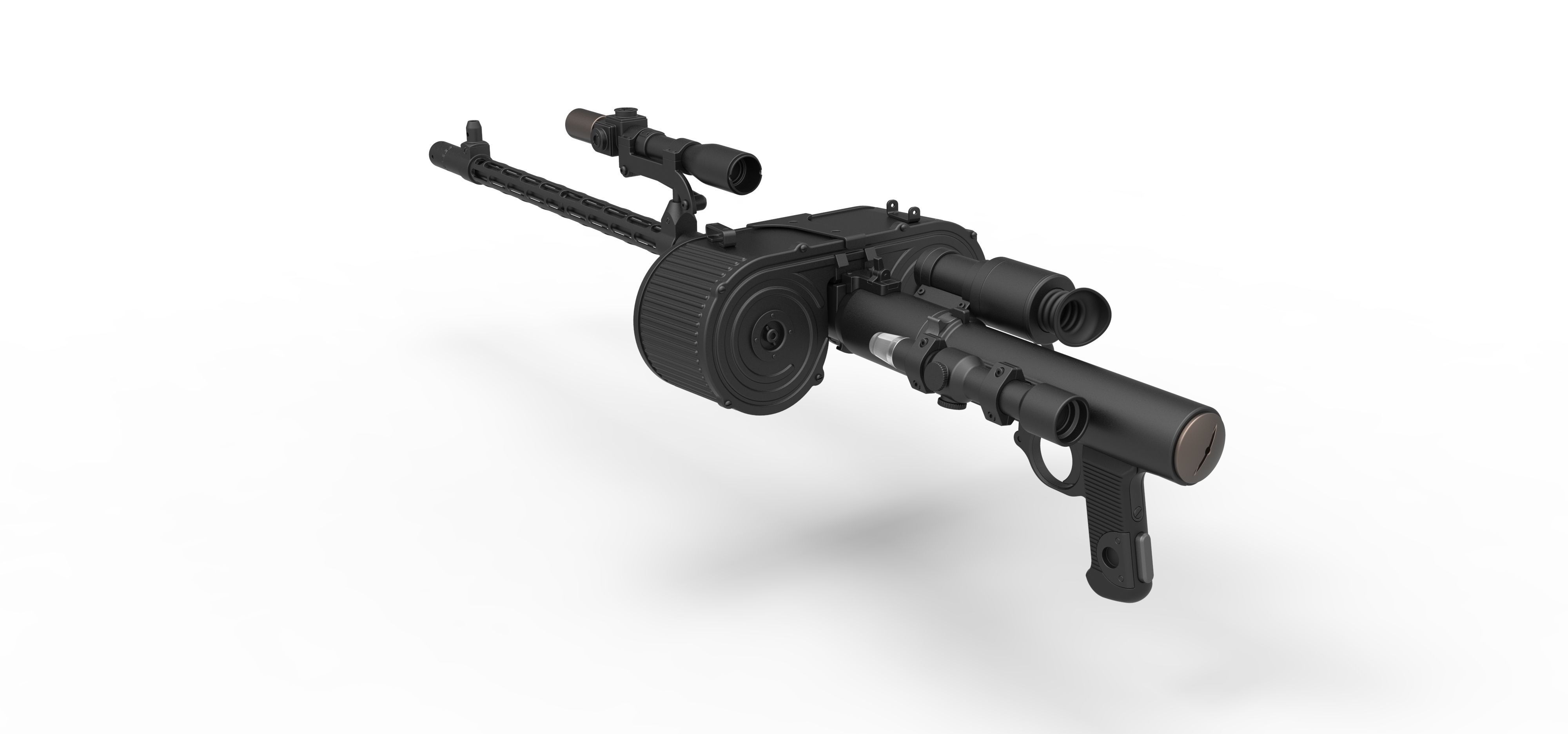 Stormtrooper Blaster RT-97C from the movie Star Wars 3D model_11