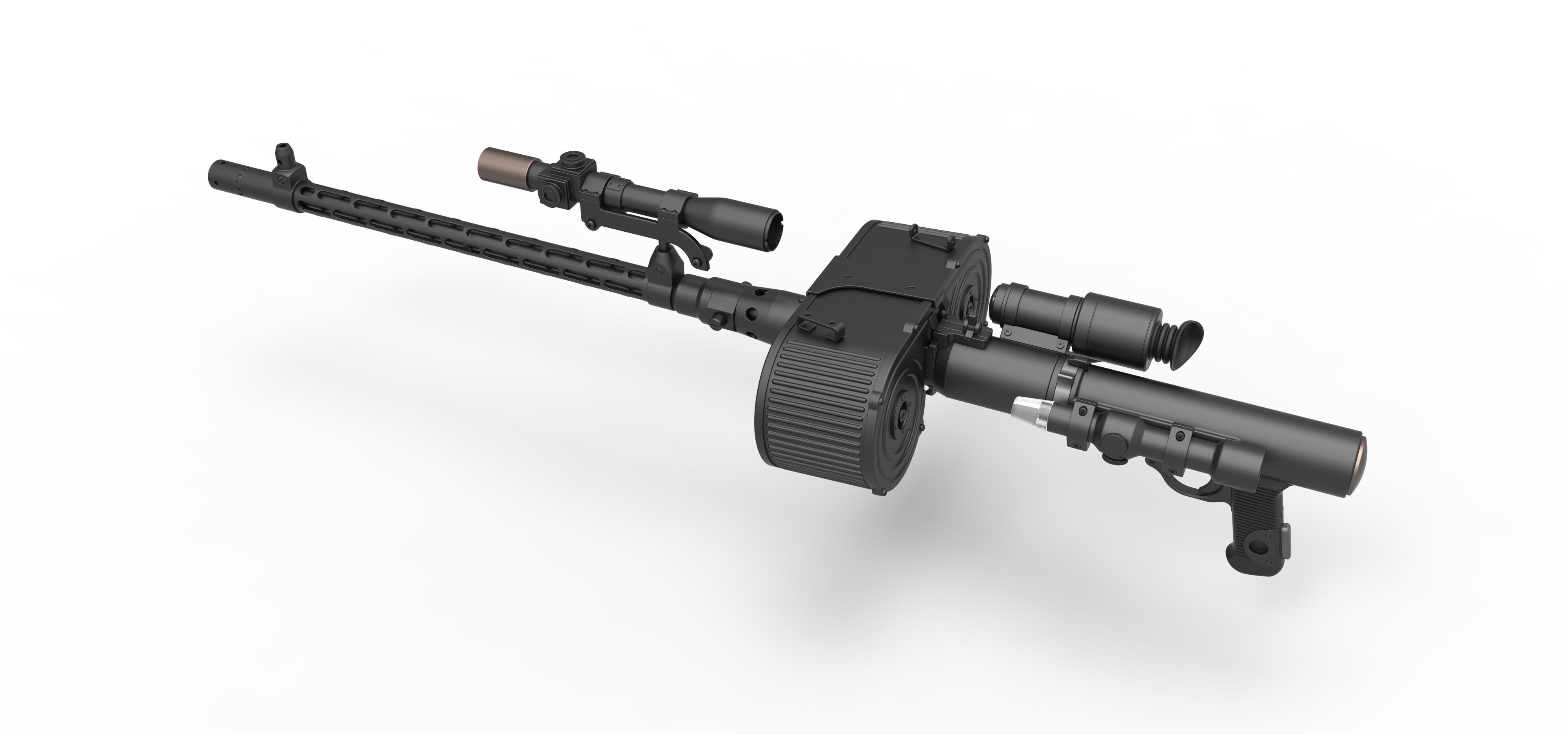 Stormtrooper Blaster RT-97C from the movie Star Wars 3D model_10