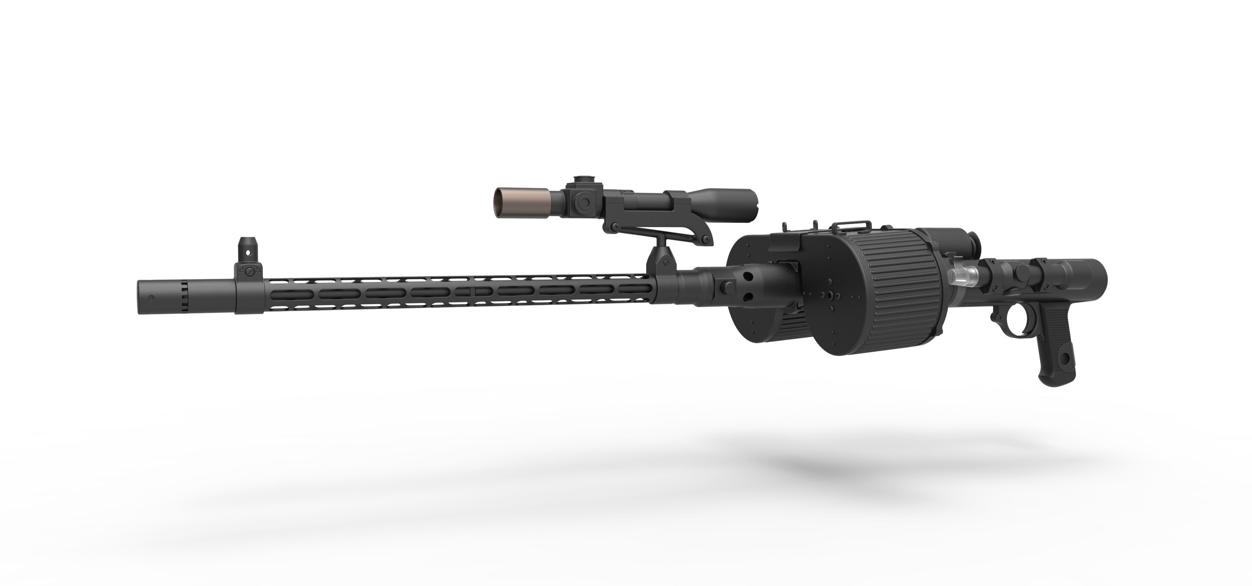 Stormtrooper Blaster RT-97C from the movie Star Wars 3D model_2