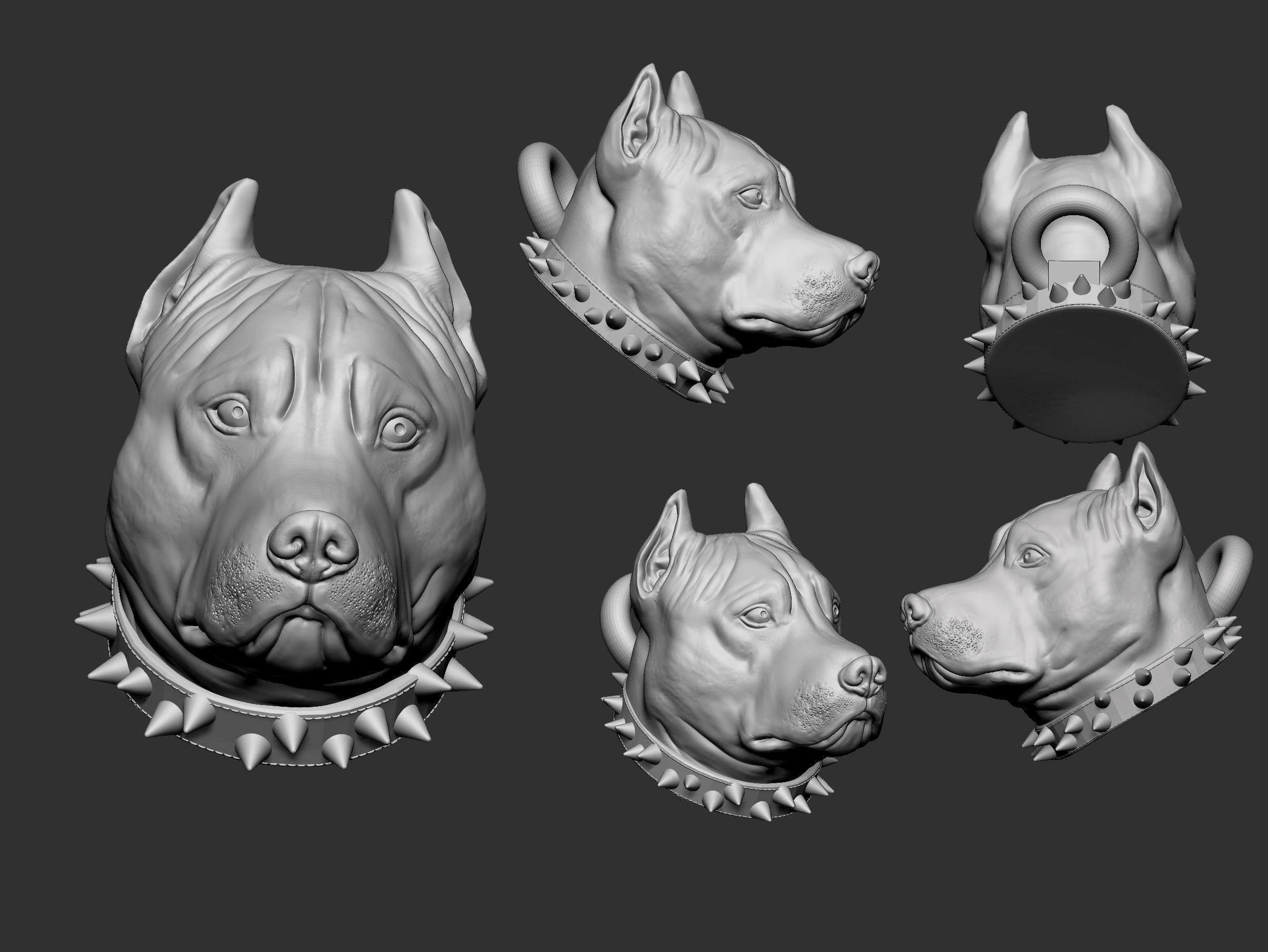 pit bull 3D print model | CGTrader