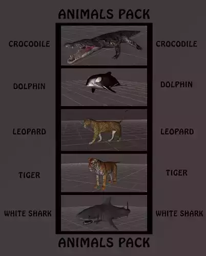 BIG ANIMAL PACK 3D model