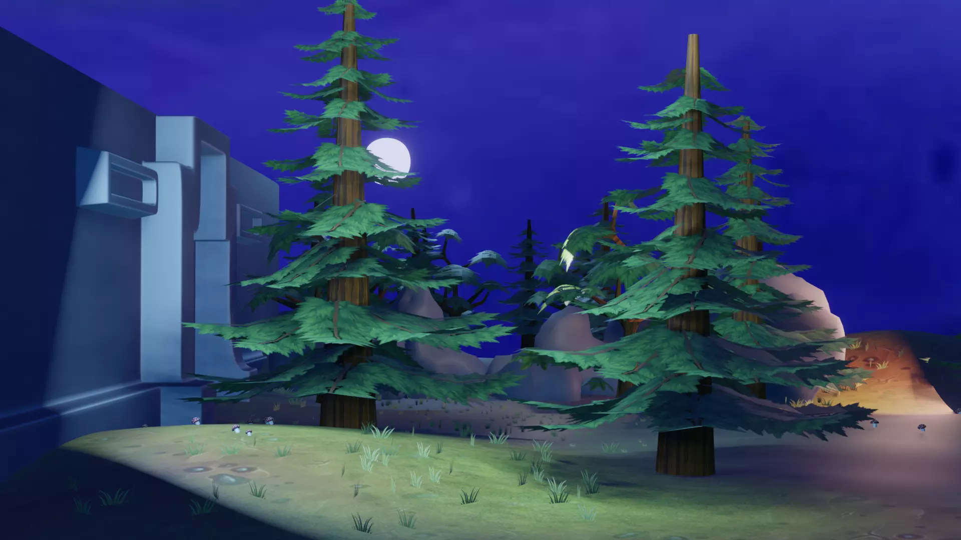 Night Forest  3D model_0