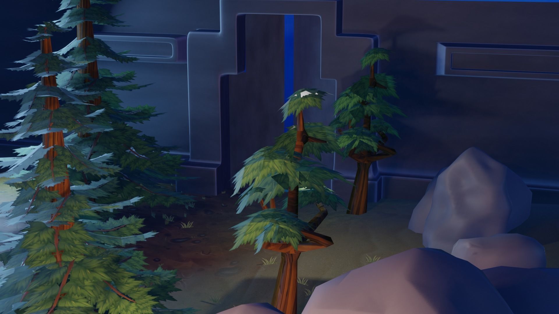 Night Forest  3D model_1