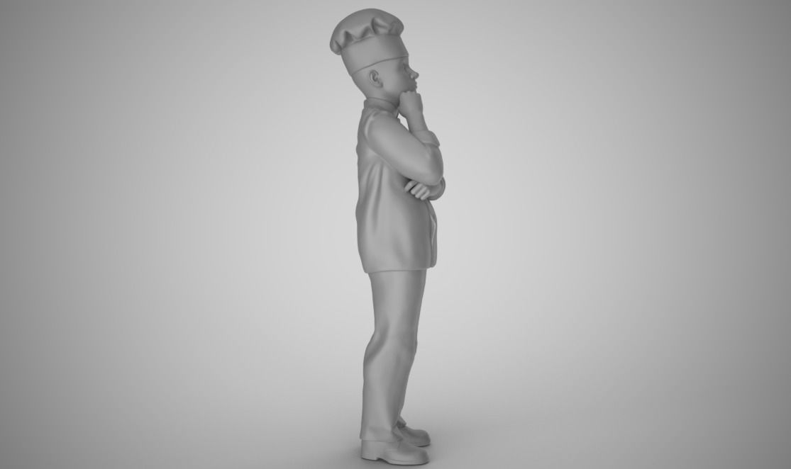 Cook Thinks 3D print model_1