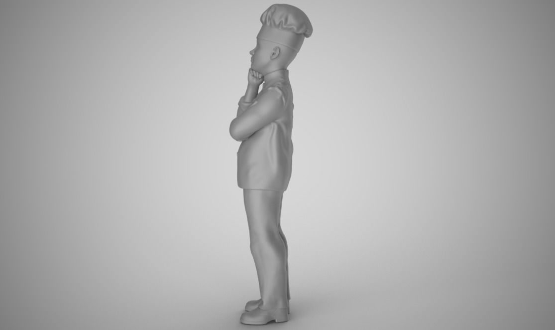Cook Thinks 3D print model_5
