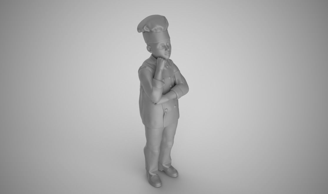 Cook Thinks 3D print model_8