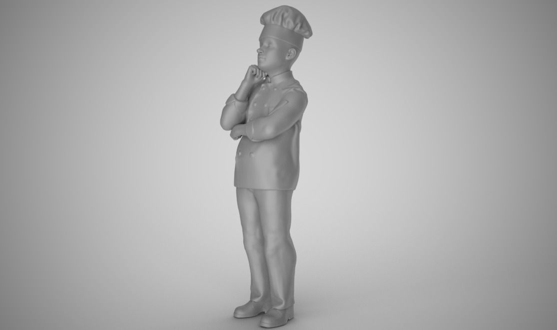 Cook Thinks 3D print model_6