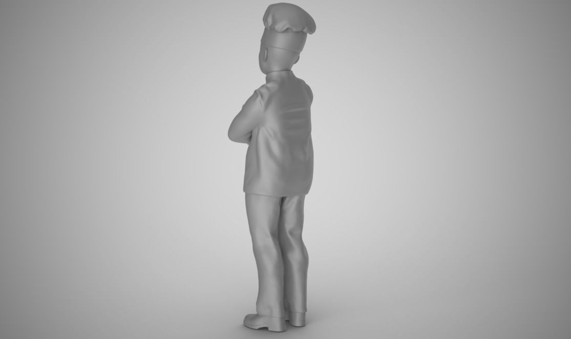 Cook Thinks 3D print model_4