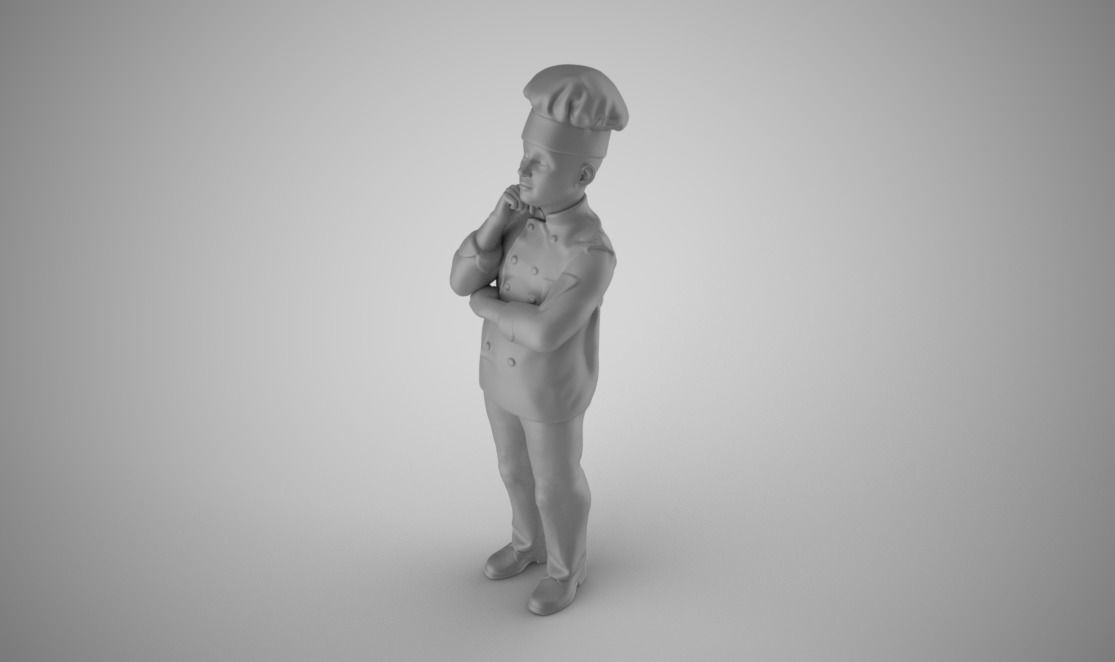 Cook Thinks 3D print model_9