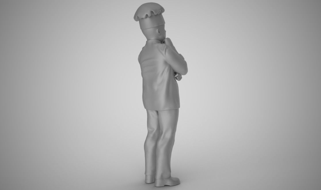 Cook Thinks 3D print model_2