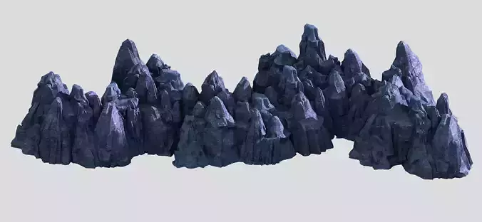 3D illustration - Cliff Stones 03