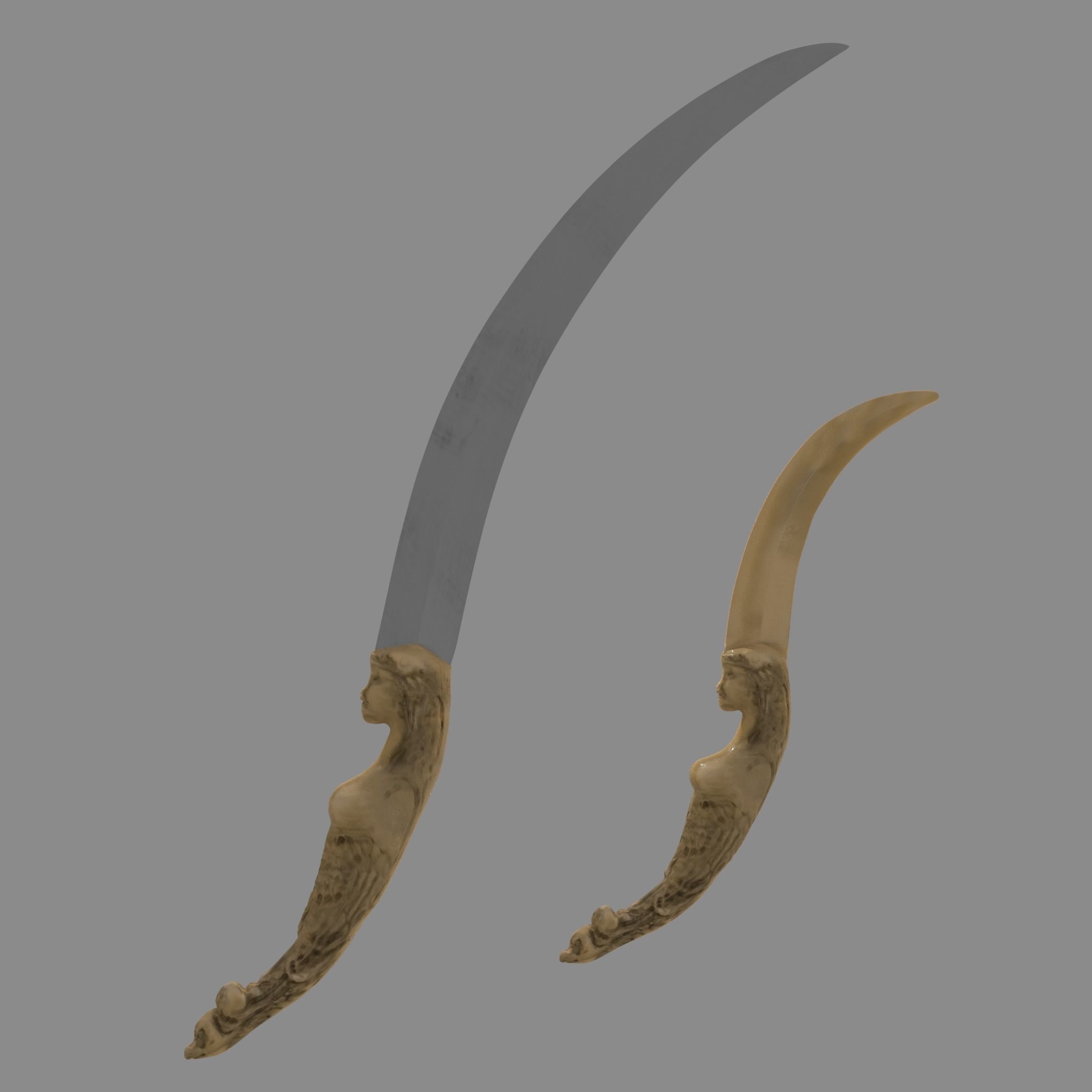 3D model Letter Opener Morphs into Dagger 3D model_1