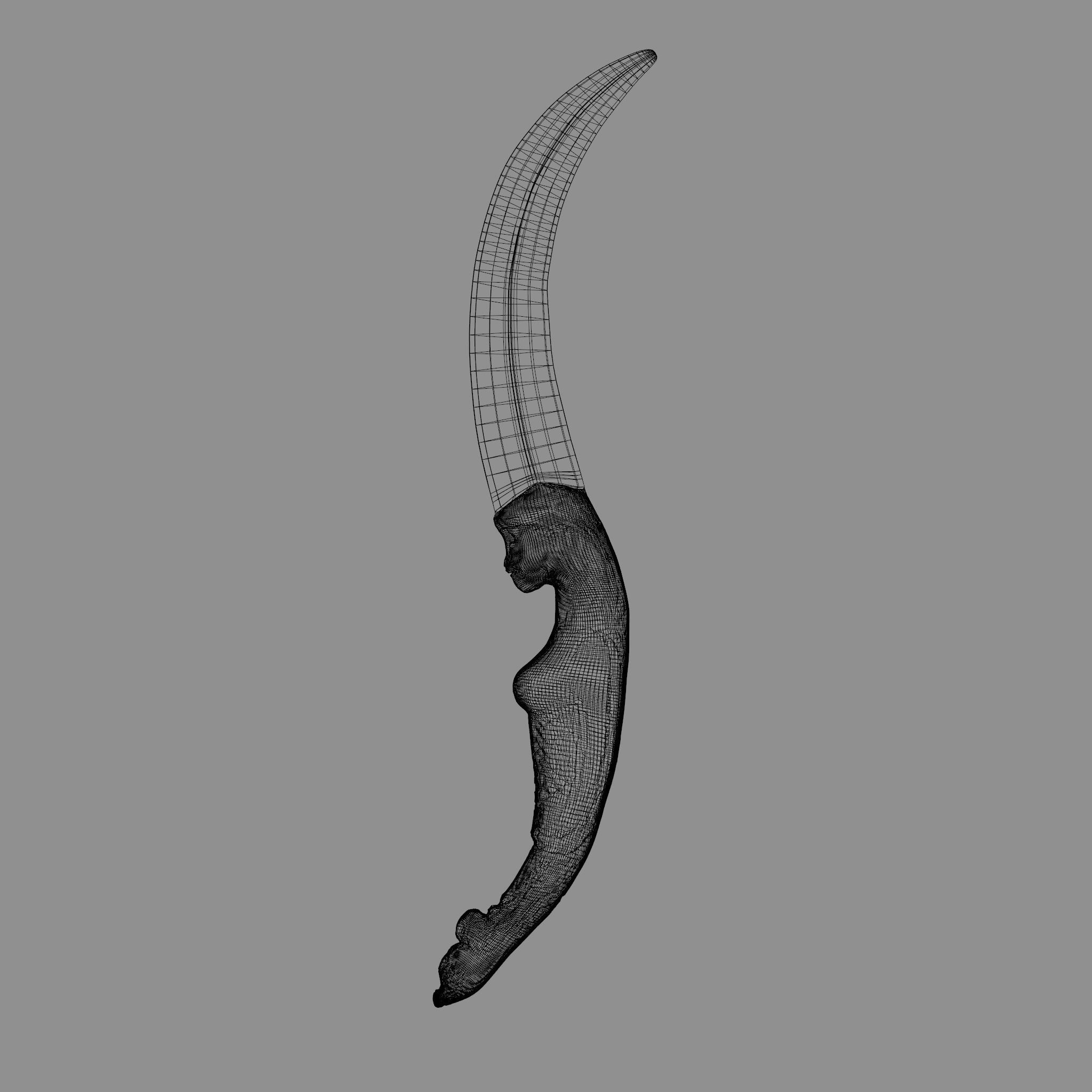 3D model Letter Opener Morphs into Dagger 3D model_6