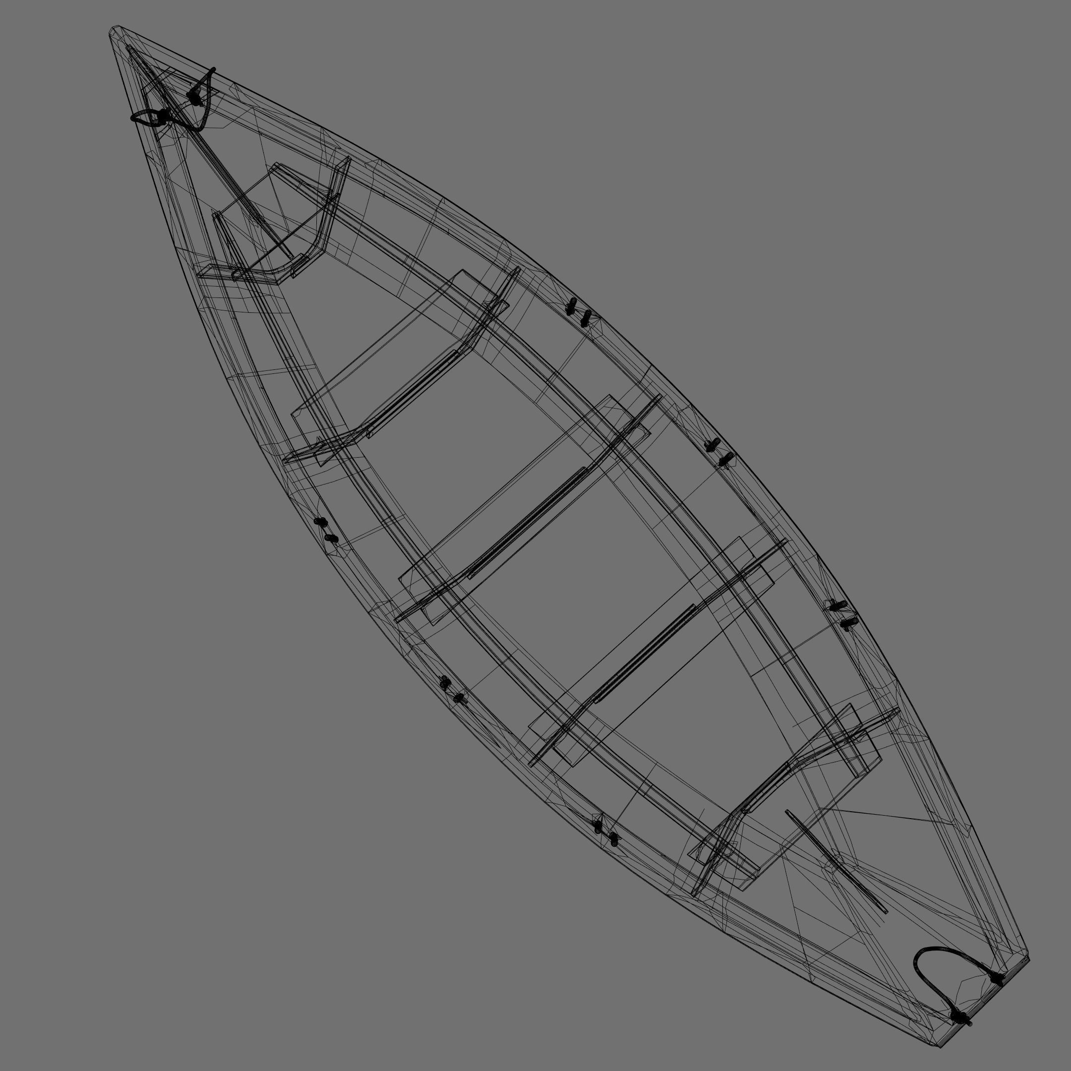 Grand Banks Dory Rowboat 3D model_11