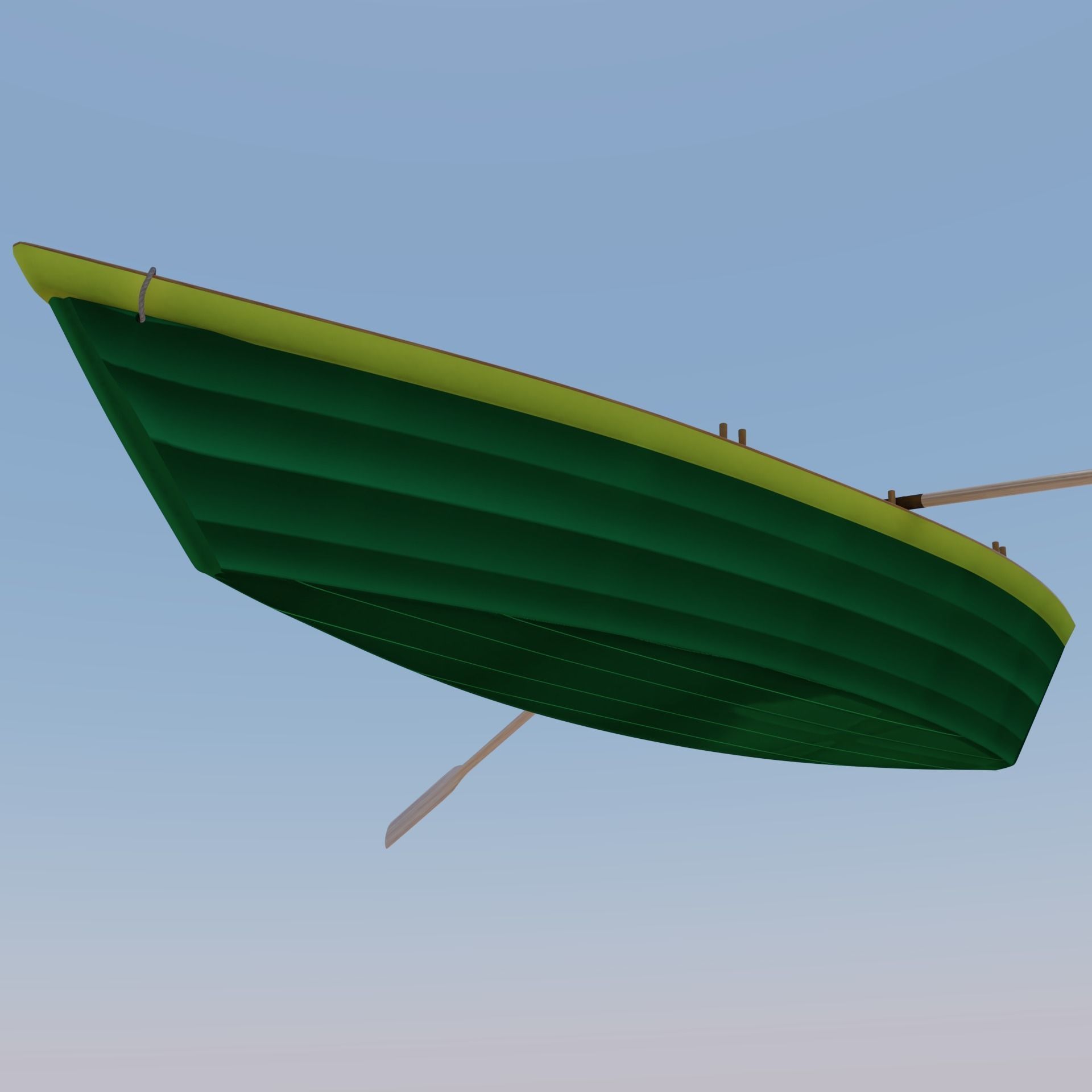 Grand Banks Dory Rowboat 3D model_2