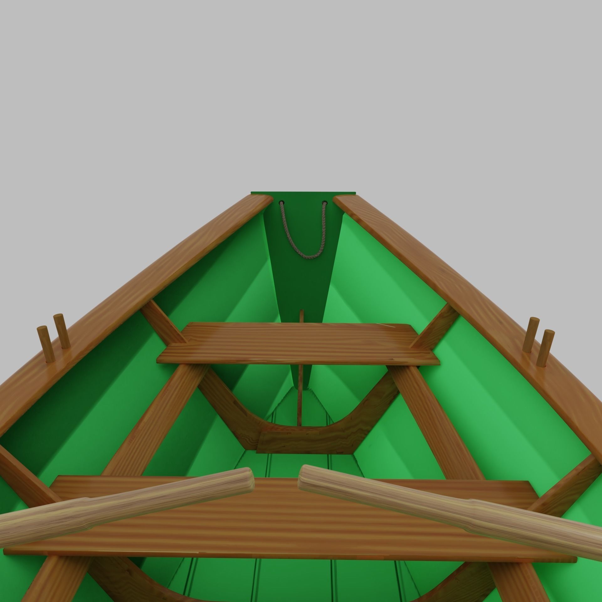 Grand Banks Dory Rowboat 3D model_3