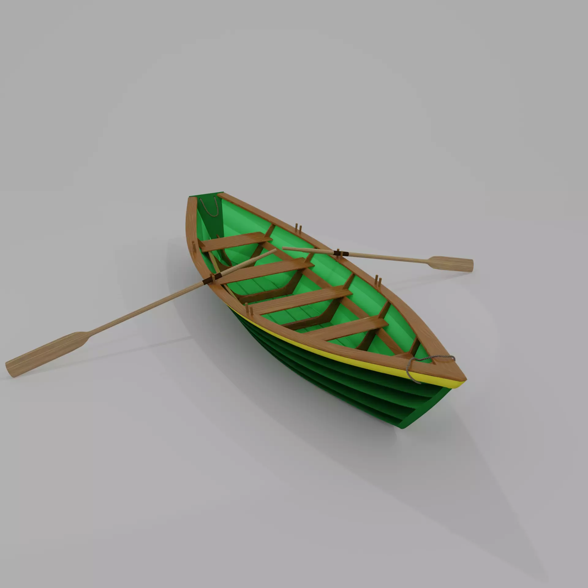 Grand Banks Dory Rowboat 3D model_0