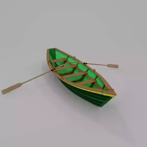 Grand Banks Dory Rowboat 3D model