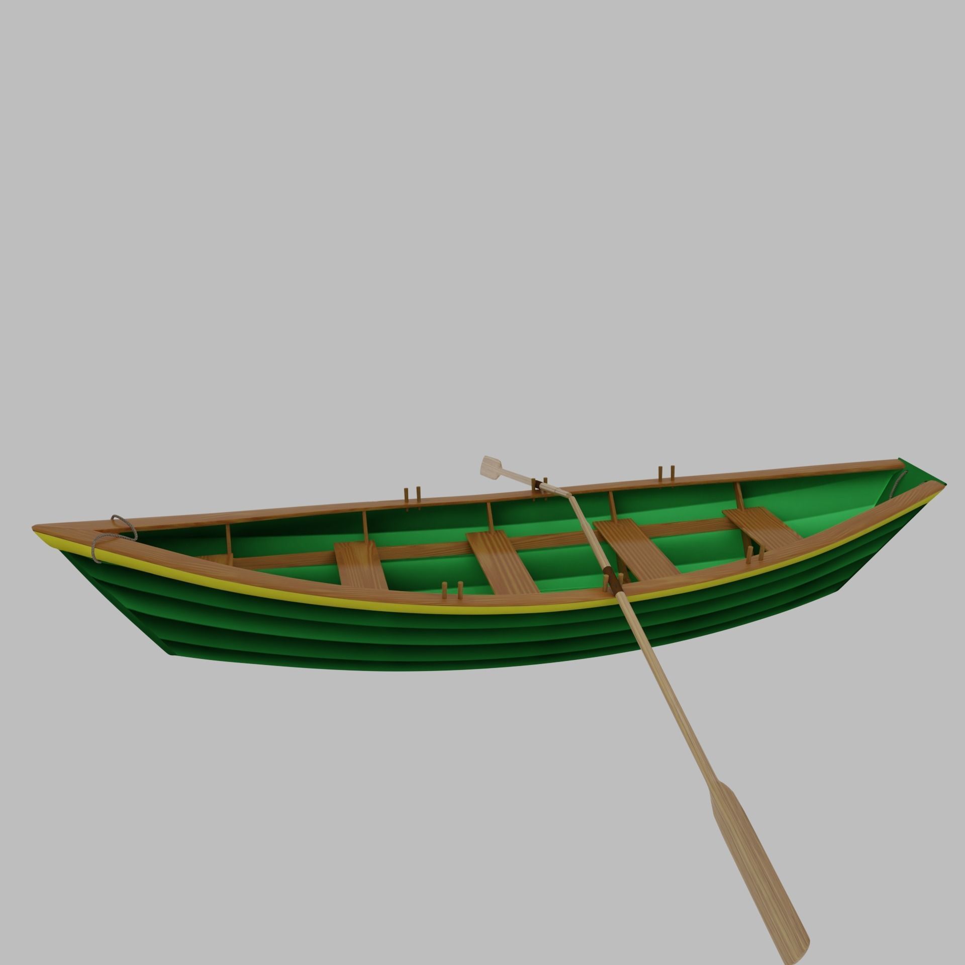 Grand Banks Dory Rowboat 3D model_5