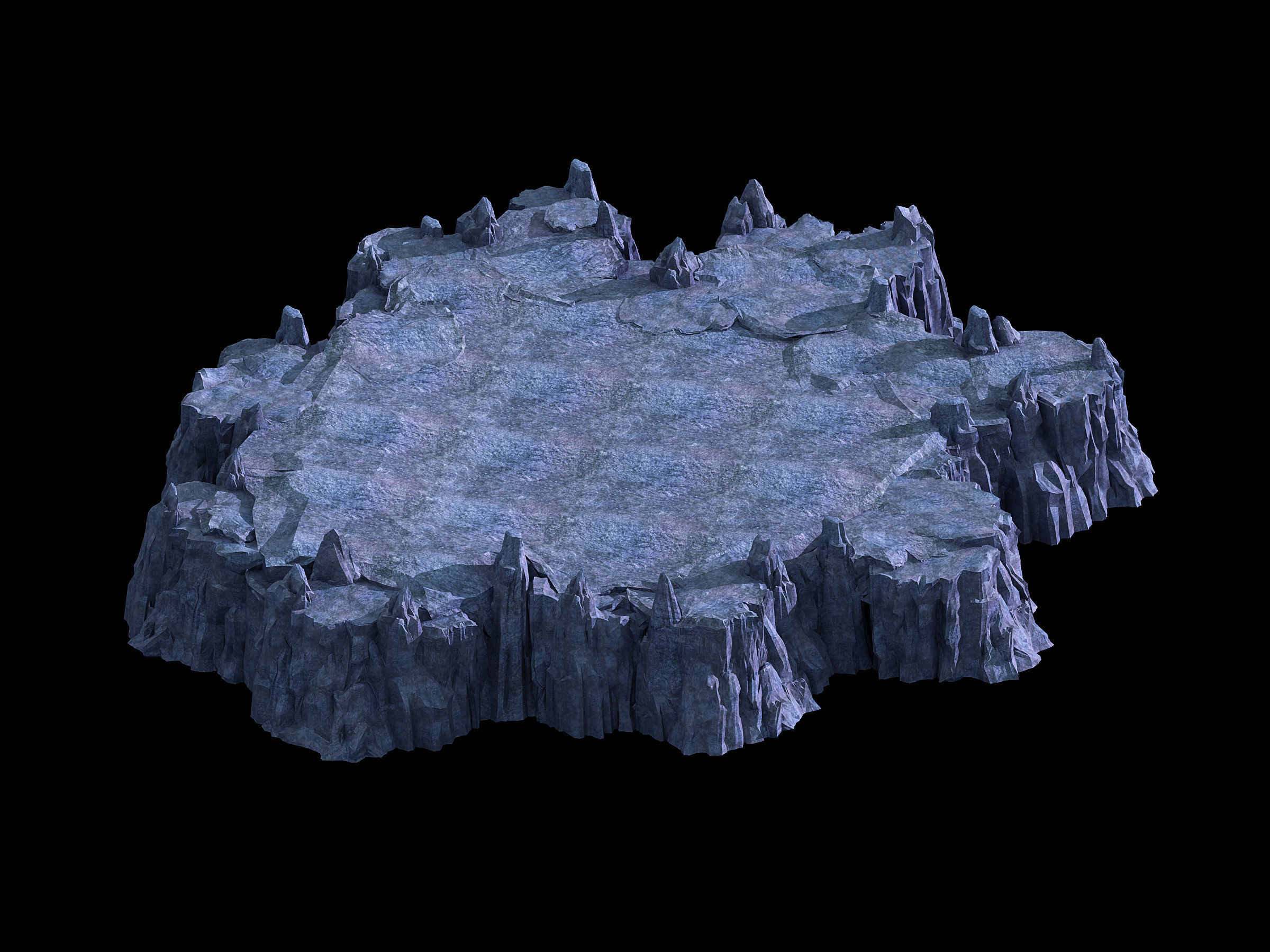 3D map with - Stones 05 3D model_1