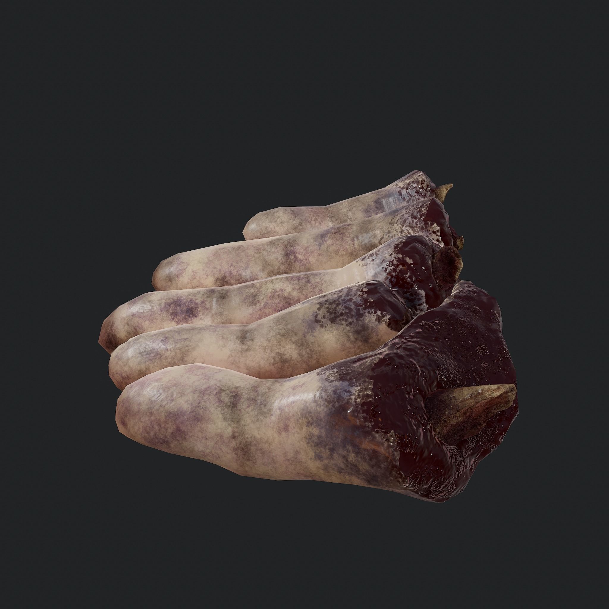 Severed Fingers  Low-poly 3D model_26