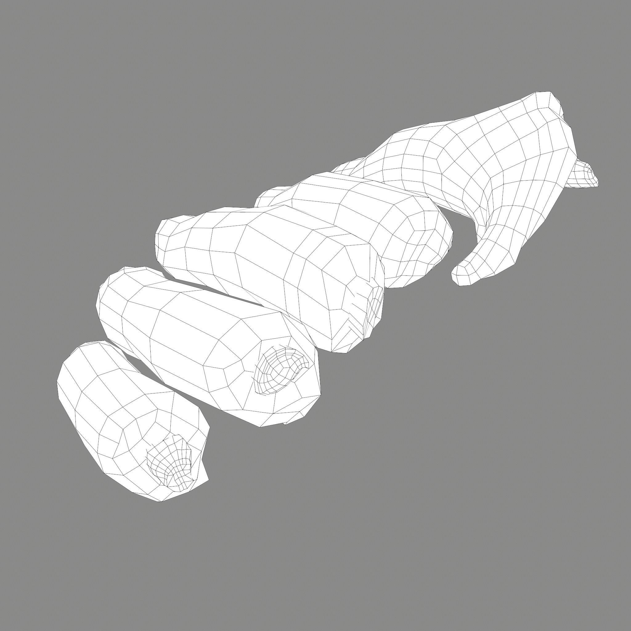 Severed Fingers  Low-poly 3D model_41